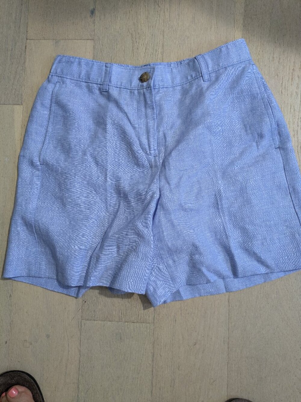 J Crew 6 Harbor Linen Short Blue XS